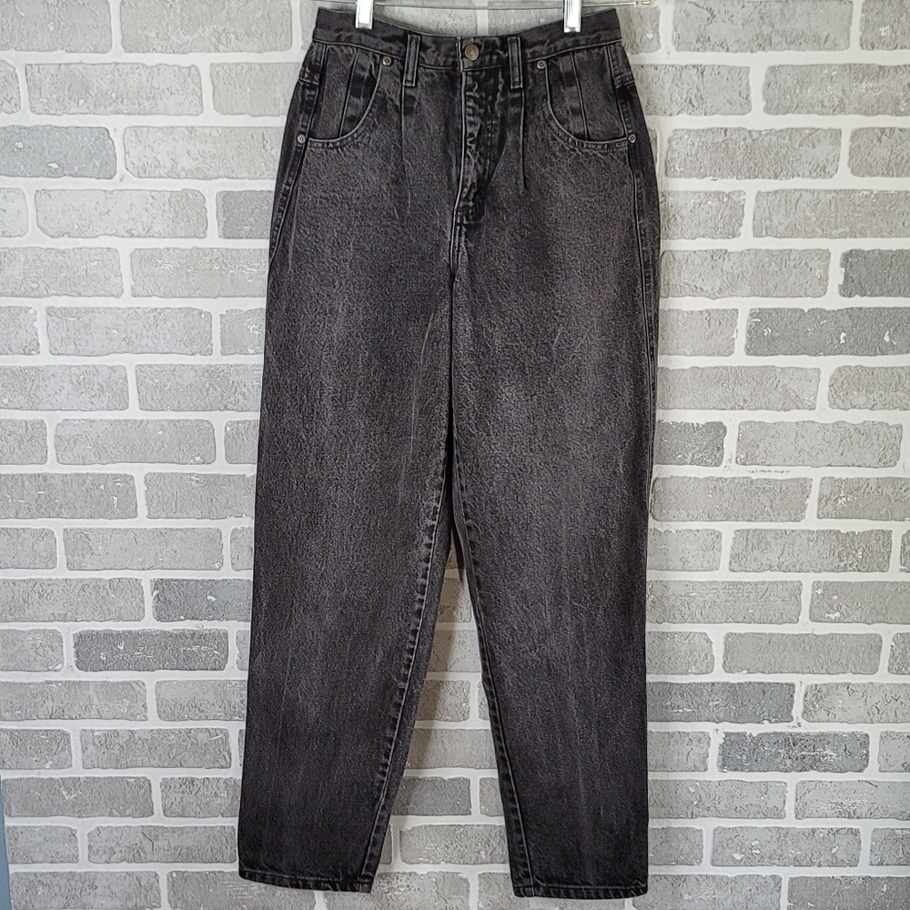 Lizwear Vintage Made in USA Black Denin 80's 90's High Waist Jeans Women's 10